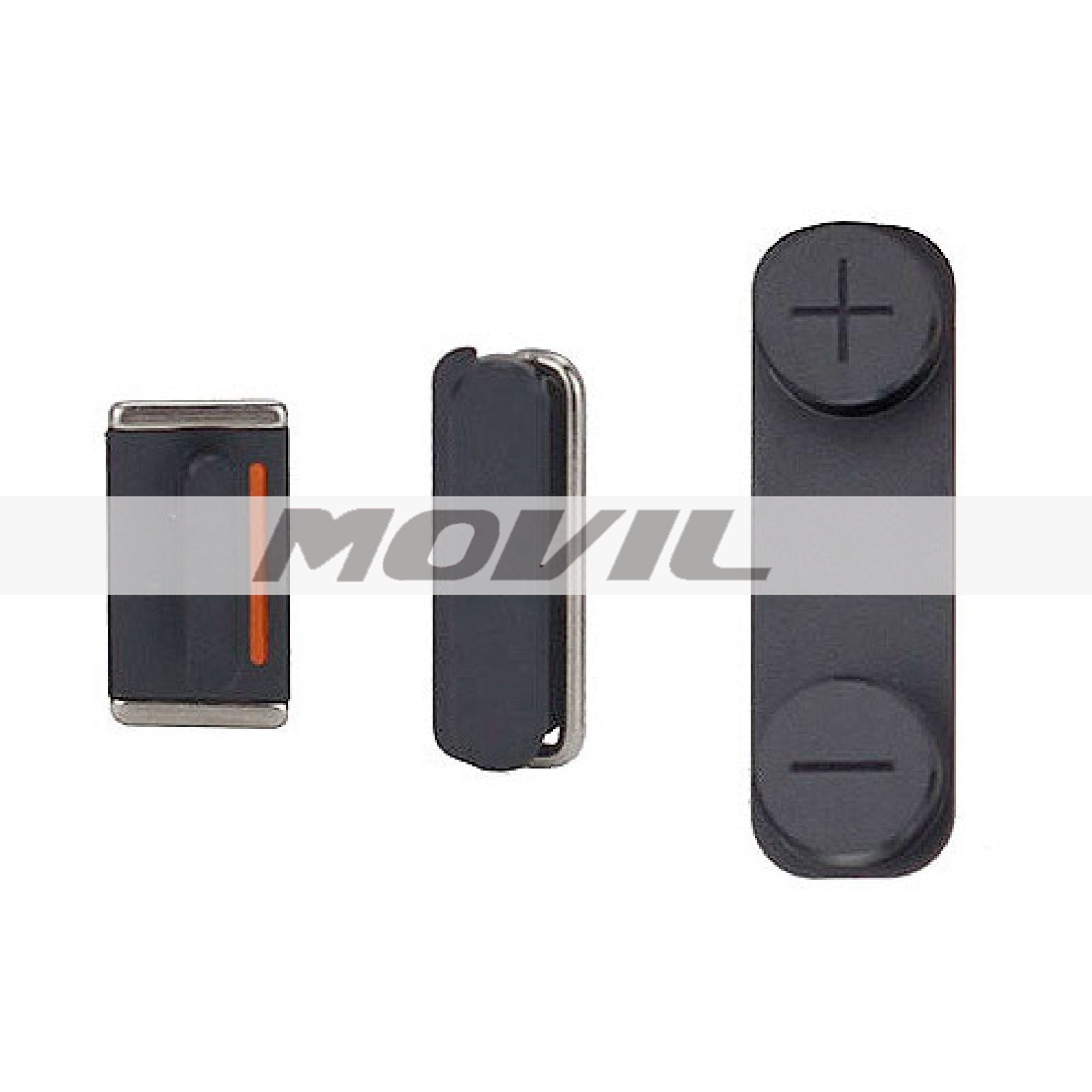 Replacement Black Power Button - Mute Switch - Volume Buttons For iPhone 5